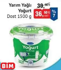 DOST YARIM YAĞLI YOĞURT